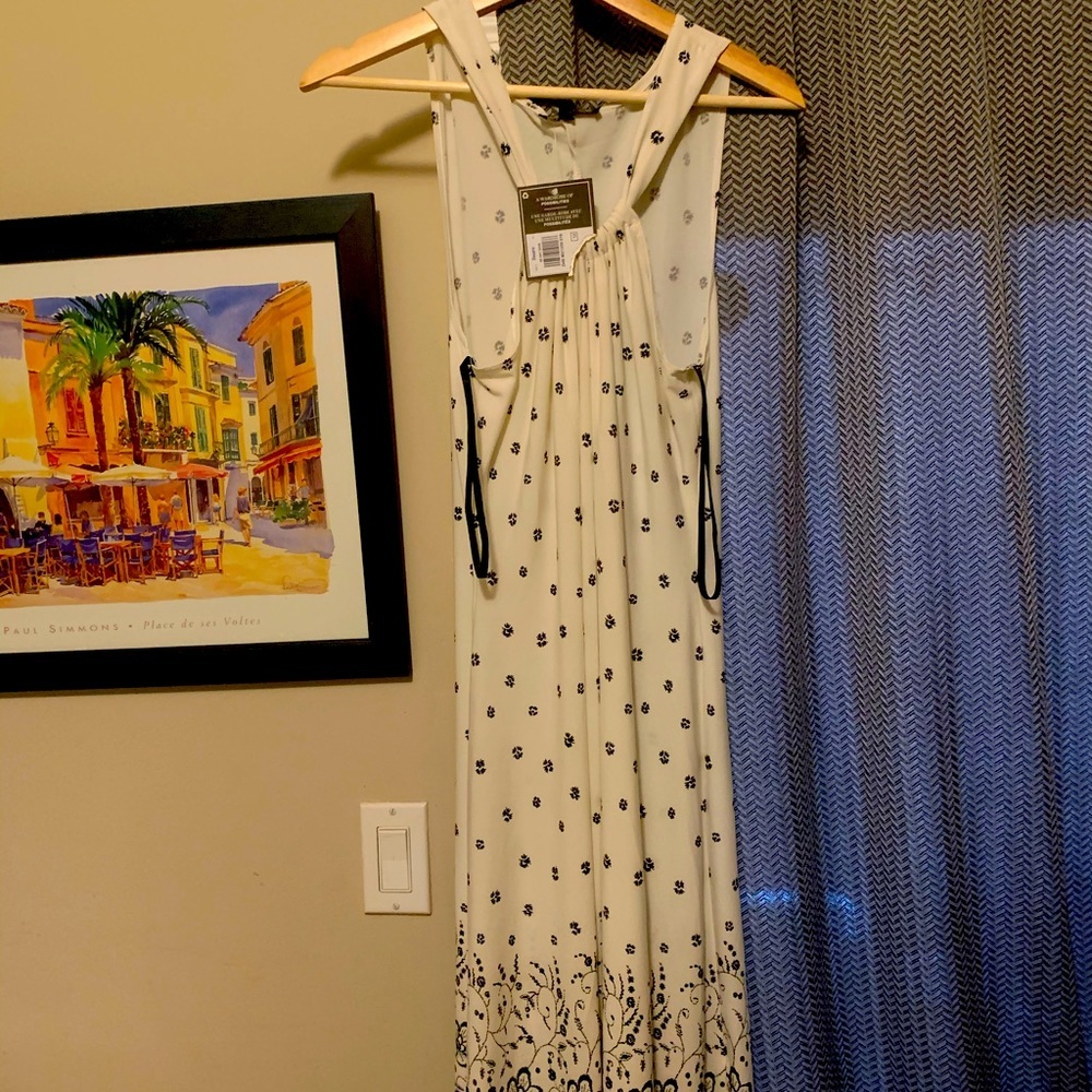 NWT Jessica White Floral Dress Size 12